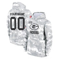 Punc Custom GB.Packers Arctic Camo Salute to Service Hoodies Limited Game Any Name & Numbers Stitched Jerseys