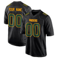 Punc Custom GB.Packers Black Fashion Game Stitched Jerseys
