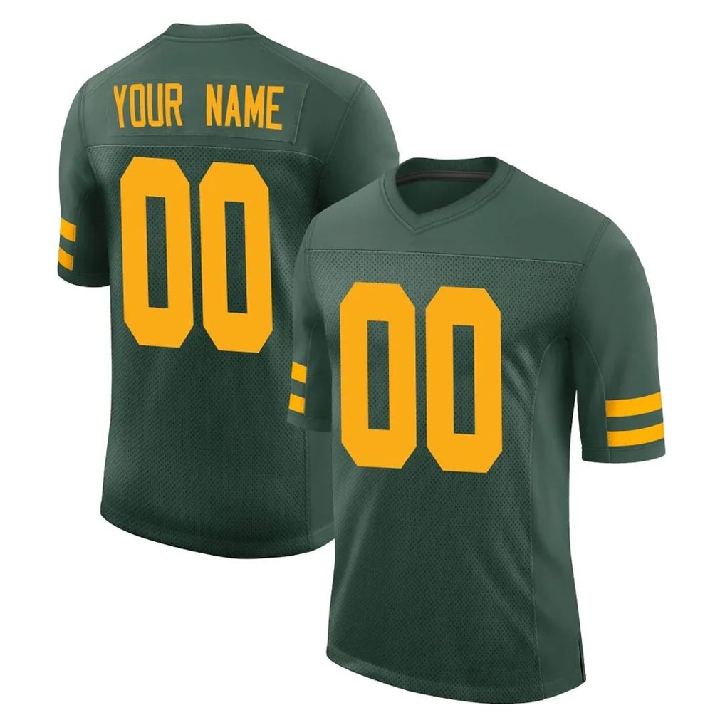 Punc Custom GB.Packers Green Alternate Vapor Home Game Any Name & Numbers Stitched Jerseys