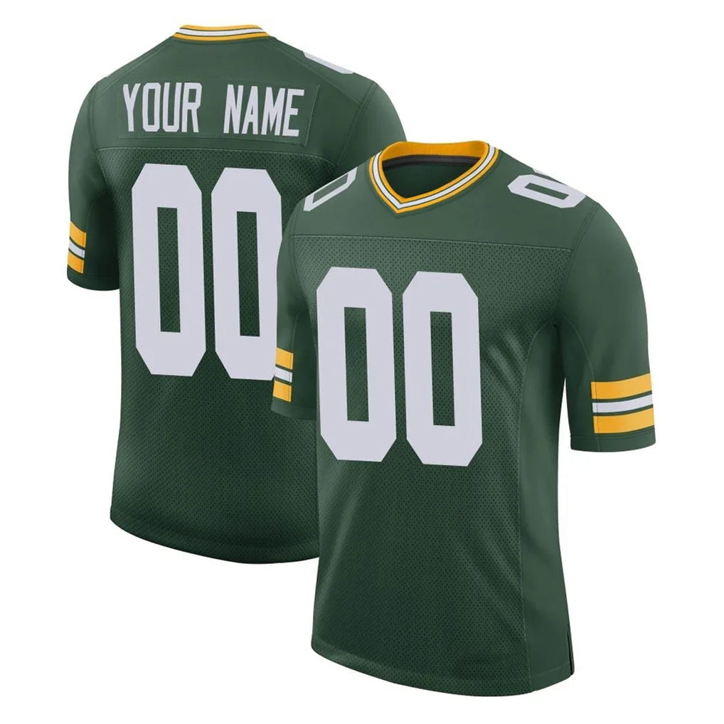 Punc Custom GB.Packers Green Limited Classic Home Game Any Name & Numbers Stitched Jerseys