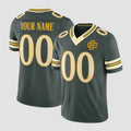 Punc Custom GB.Packers Green Rivalries Jersey - All Stitched