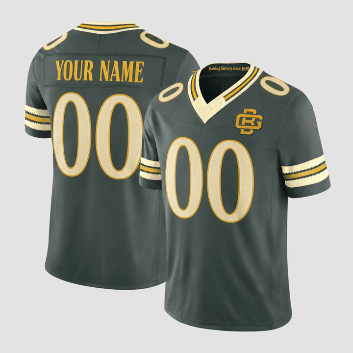 Punc Custom GB.Packers Green Rivalries Jersey - All Stitched
