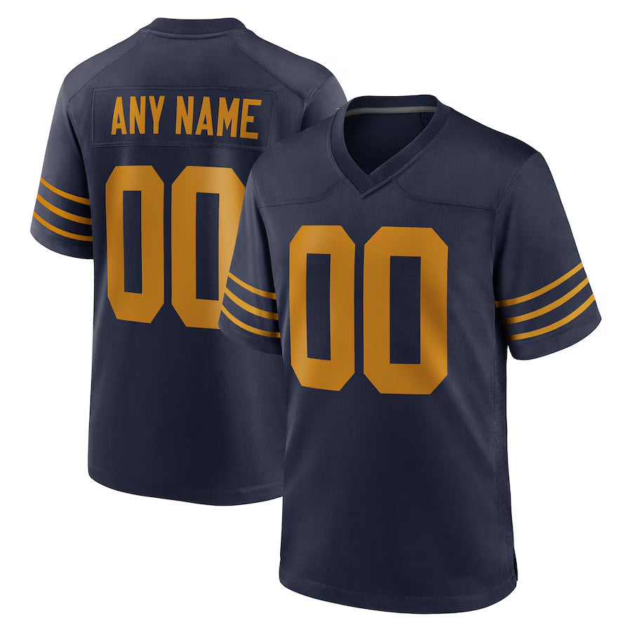 Punc Custom GB.Packers Navy The 1923 Classic Game Stitched Jerseys