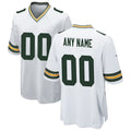 Punc Custom GB.Packers White Home Game Stitched Jerseys