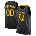 Punc Custom G.State Warriors Black 2024-25 Swingman Jerseys - Statement Edition