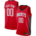 Punc Custom H.Rockets Red Swingman Stitched Jerseys-Icon Edition