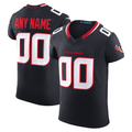 Punc Custom H.Texans Navy Team Vapor F.U.S.E. Elite Stitched Jerseys