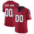 Punc Custom H.Texans Red Limited Vapor Untouchable Home Game Any Name & Numbers Stitched Jerseys