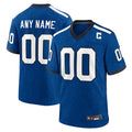 Punc Custom IN.Colts Blue Indiana Nights Replica Game Stitched Jersey