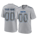 Punc Custom IN.Colts Gray Atmosphere Fashion Home Game Any Name & Numbers Stitched Jerseys