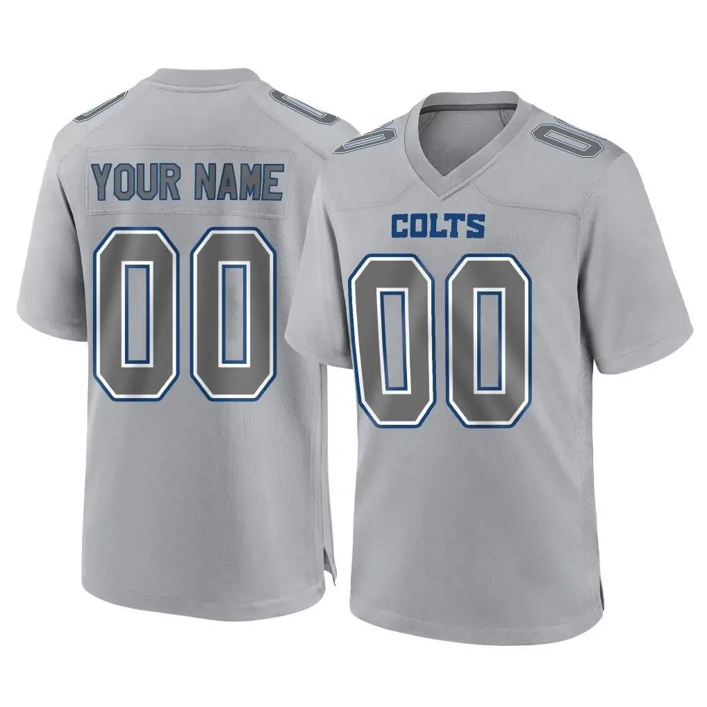 Punc Custom IN.Colts Gray Atmosphere Fashion Home Game Any Name & Numbers Stitched Jerseys