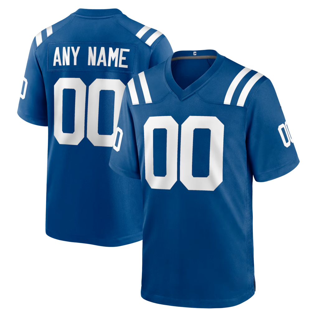 Punc Custom IN.Colts Royal Game Stitched Jerseys