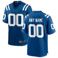 Punc Custom IN.Colts Royal Replica Home Game Stitched Jerseys