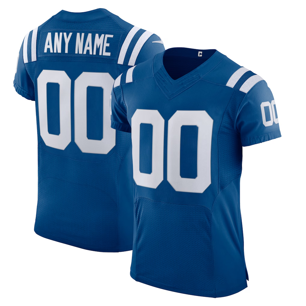 Punc Custom IN.Colts Royal Vapor Elite Stitched Jerseys