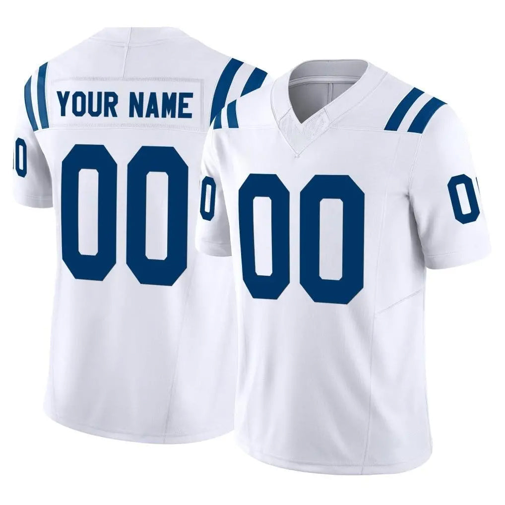 Punc Custom IN.Colts White Limited Vapor F.U.S.E. Home Game Any Name & Numbers Stitched Jerseys