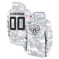 Punc Custom J.Jaguars Arctic Camo Salute to Service Hoodies Limited Game Any Name & Numbers Stitched Jerseys