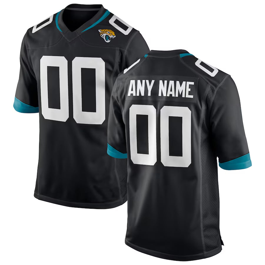 Punc Custom J.Jaguars Black Home Game Stitched Jerseys