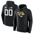 Punc Custom J.Jaguars Black Pullover Hoodie Game Stitched Jerseys