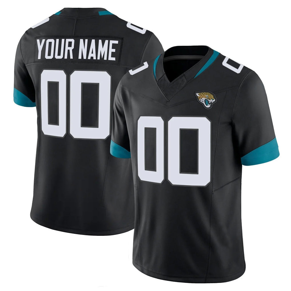 Punc Custom J.Jaguars Black Vapor F.U.S.E. Limited Home Game Any Name & Numbers Stitched Jerseys
