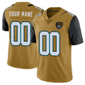 Punc Custom J.Jaguars Gold Vapor Limited Home Game Any Name & Numbers Stitched Jerseys