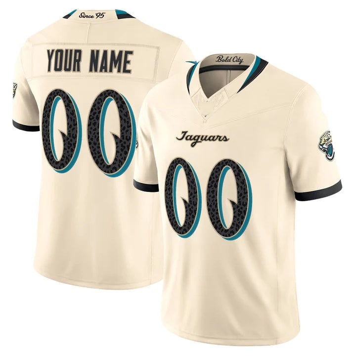 Punc Custom J.Jaguars Natural 2026 Rivalries Vapor Limited Jersey - All Stitched