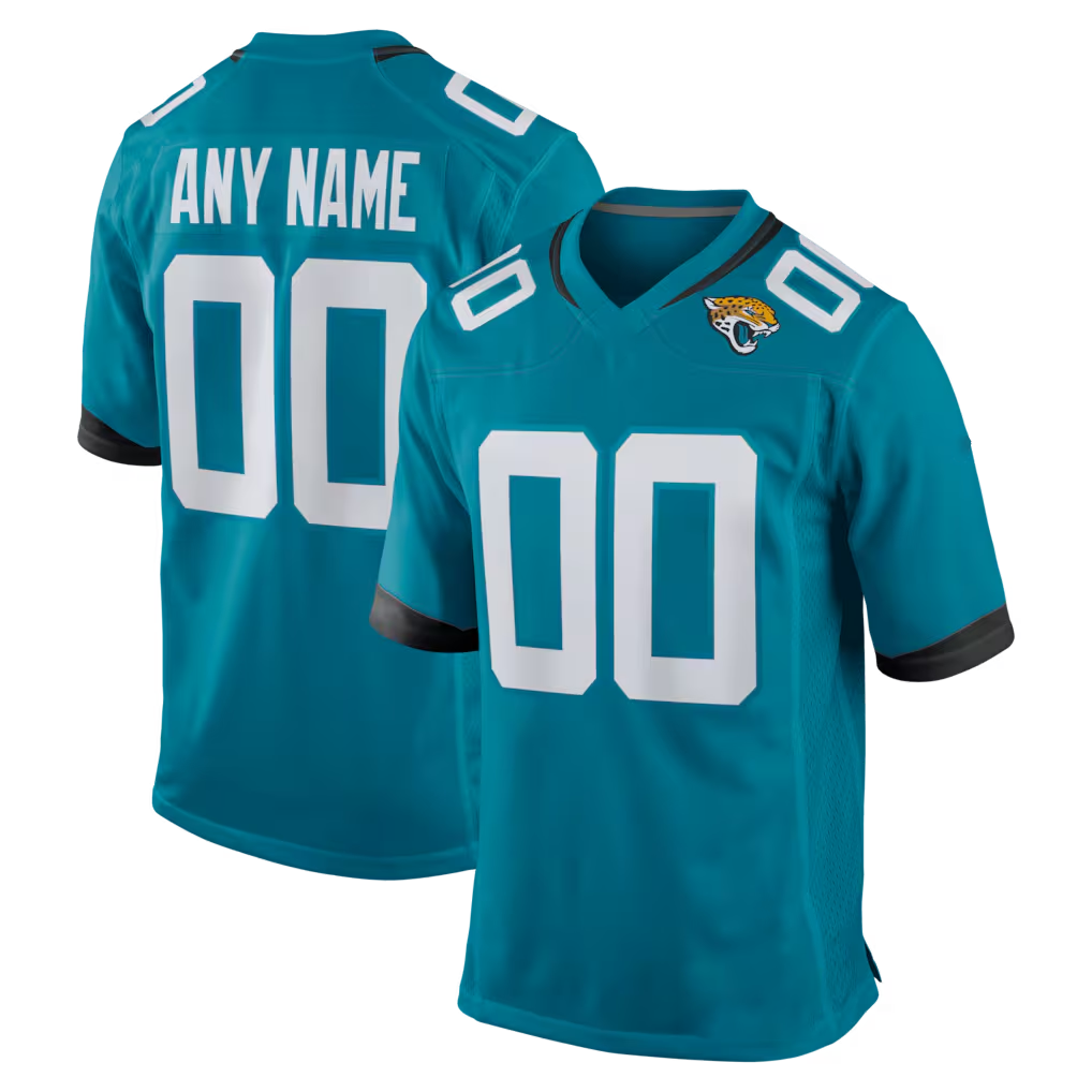 Punc Custom J.Jaguars Teal Game Stitched Jerseys