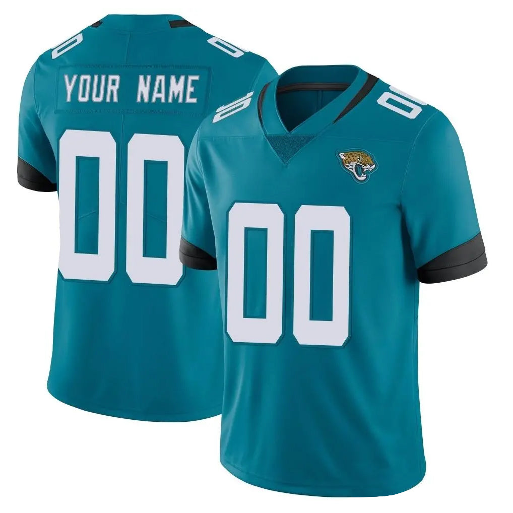 Punc Custom J.Jaguars Teal Vapor Untouchable Limited Home Game Any Name & Numbers Stitched Jerseys