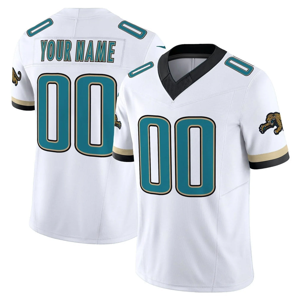 Punc Custom J.Jaguars White Prowler Throwback Vapor F.U.S.E. Limited Home Game Any Name & Numbers Stitched Jerseys
