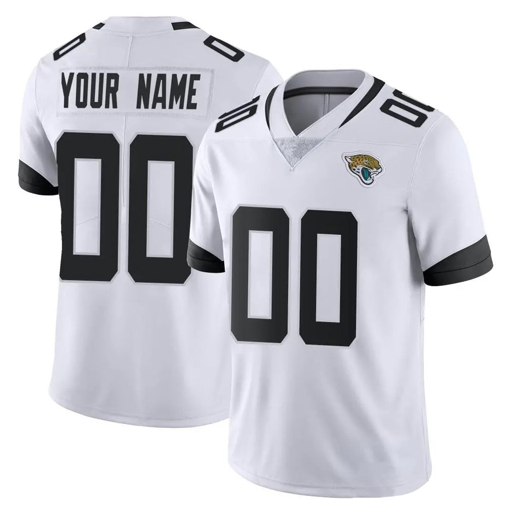 Punc Custom J.Jaguars White Vapor Untouchable Limited Home Game Any Name & Numbers Stitched Jerseys