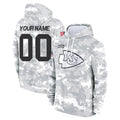Punc Custom KC.Chiefs Arctic Camo Salute to Service Hoodies Limited Game Any Name & Numbers Stitched Jerseys