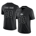 Punc Custom KC.Chiefs Black Limited Reflective Game Any Name & Numbers Stitched Jerseys