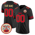 Punc Custom KC.Chiefs Black Limited Vapor F.U.S.E. Home Game Any Name & Numbers Stitched Jerseys