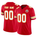 Punc Custom KC.Chiefs Red Limited Vapor F.U.S.E. Home Game Any Name & Numbers Stitched Jerseys