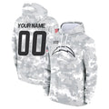 Punc Custom LA.Chargers Arctic Camo Salute to Service Hoodies Limited Game Any Name & Numbers Stitched Jerseys