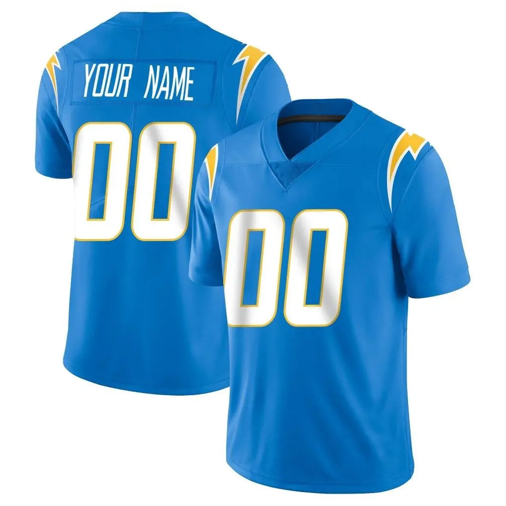 Punc Custom LA.Chargers Blue Limited Vapor Untouchable Home Game Any Name & Numbers Stitched Jerseys