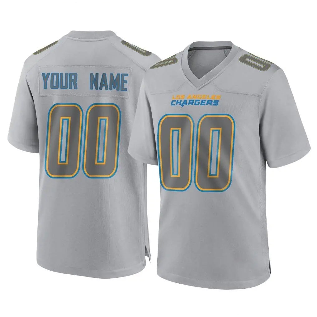 Punc Custom LA.Chargers Gray Atmosphere Fashion Limited Game Any Name & Numbers Stitched Jerseys