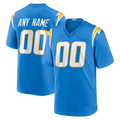 Punc Custom LA.Chargers Los Angeles Chargers Powder Blue Stitched Jerseys