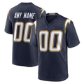 Punc Custom LA.Chargers Navy Alternate Super Chargers Game Stitched Jerseys