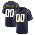 Punc Custom LA.Chargers Navy Home Game Any Name & Numbers Stitched Jerseys