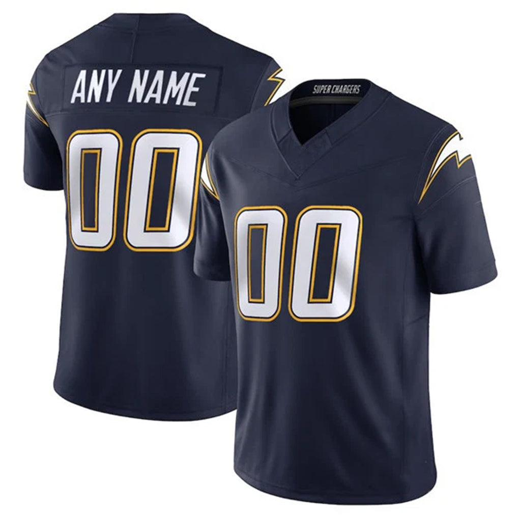 Punc Custom LA.Chargers Navy Vapor F.U.S.E. Limited Home Game Any Name & Numbers Stitched Jerseys