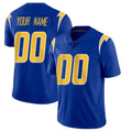 Punc Custom LA.Chargers Royal Limited Vapor Home Game Any Name & Numbers Stitched Jerseys