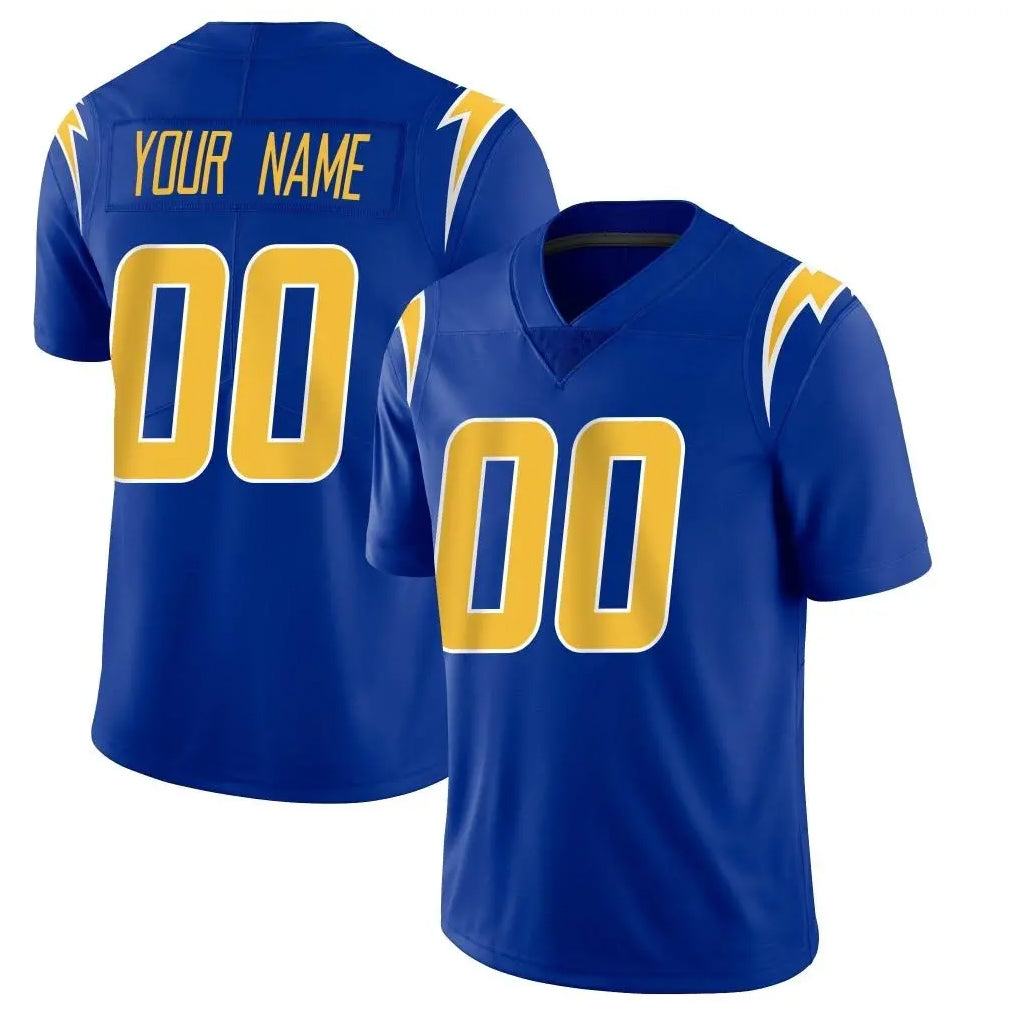 Punc Custom LA.Chargers Royal Limited Vapor Home Game Any Name & Numbers Stitched Jerseys