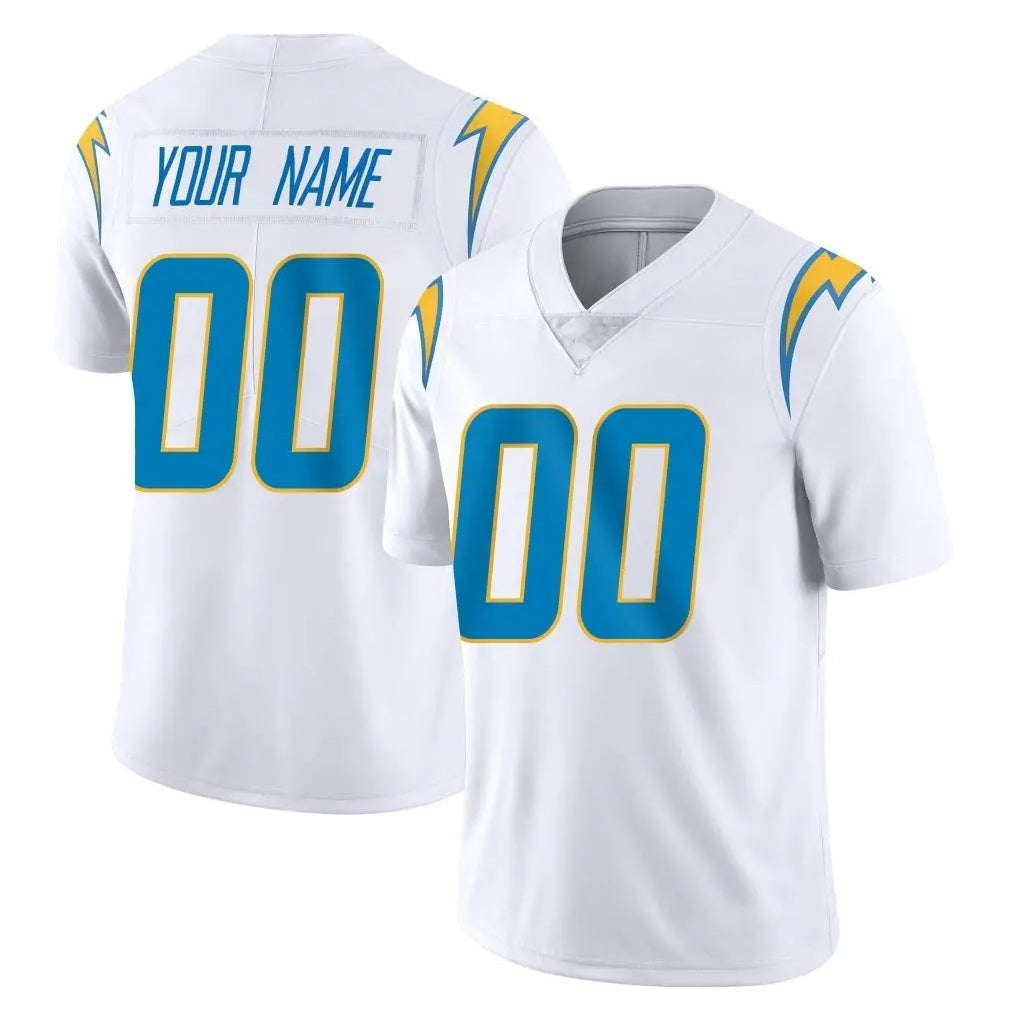 Punc Custom LA.Chargers White Limited Vapor Untouchable Home Game Any Name & Numbers Stitched Jerseys
