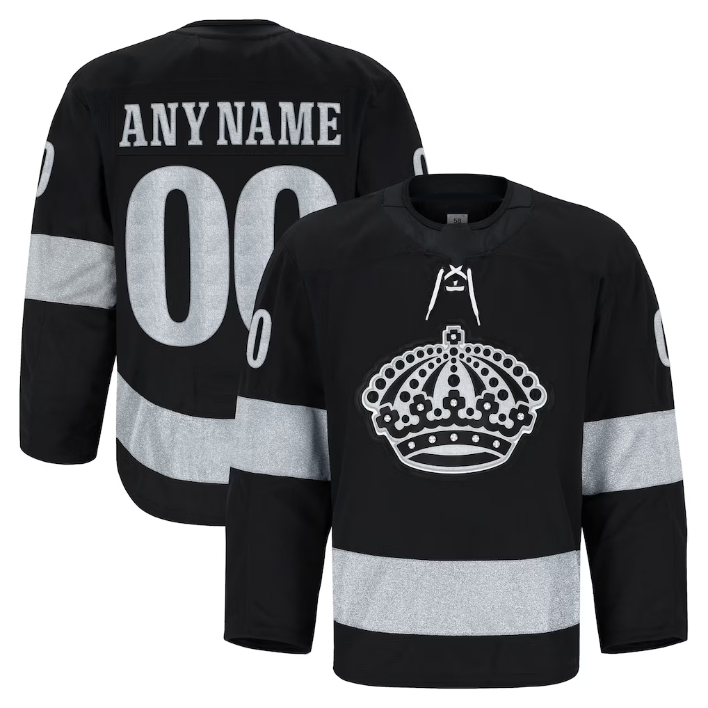 Punc Custom LA.Kings Black Alternate Authentic Pro Jerseys