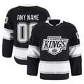 Punc Custom LA.Kings Black Home Authentic Pro Jerseys