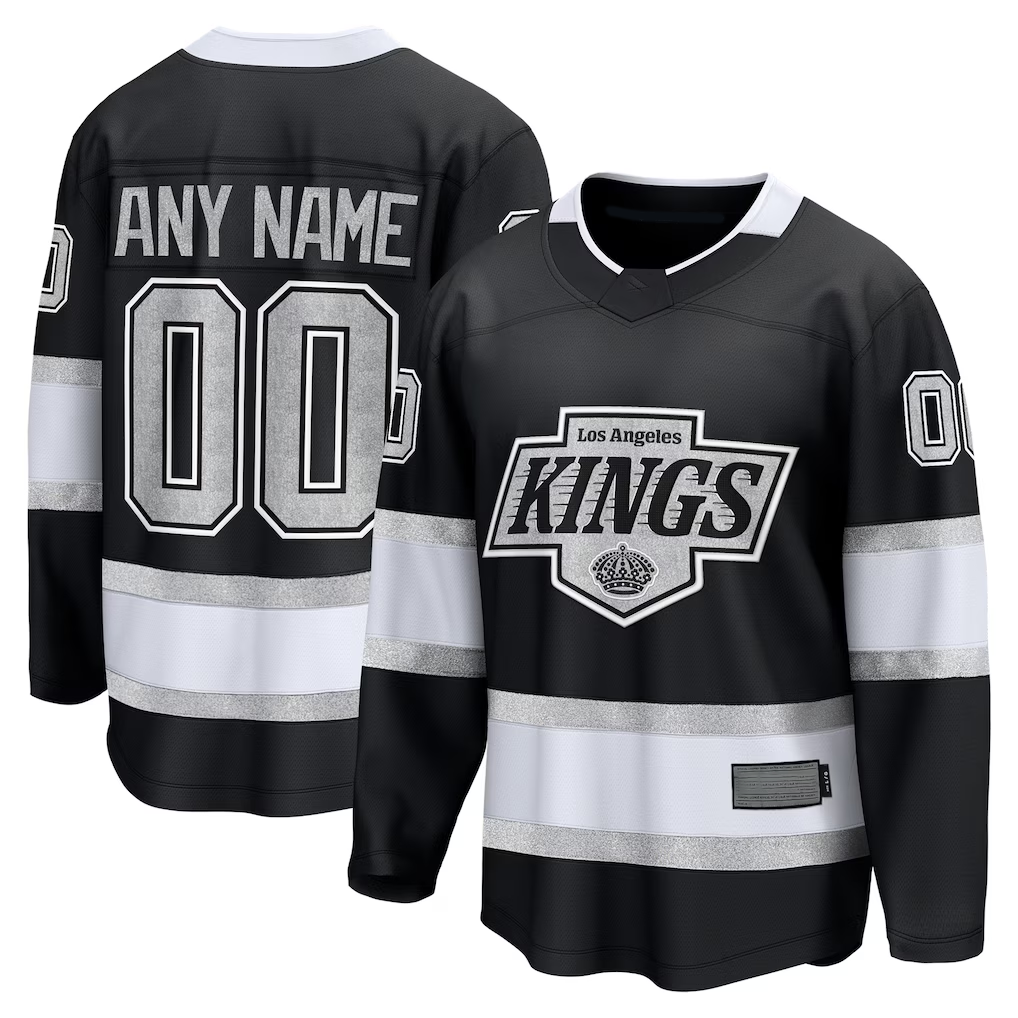 Punc Custom LA.Kings Black Home Breakaway Jerseys