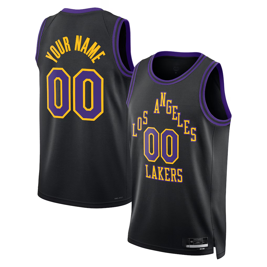 Punc Custom LA.Lakers 2025-2026 City Edition Swingman Stitched Jerseys