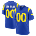 Punc Custom LA.Rams Royal Game Stitched Jerseys