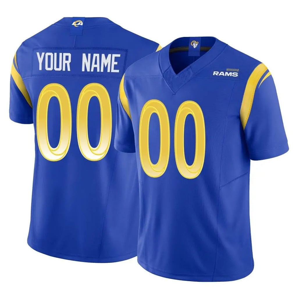 Punc Custom LA.Rams Royal Limited Vapor F.U.S.E. Home Game Any Name & Numbers Stitched Jerseys