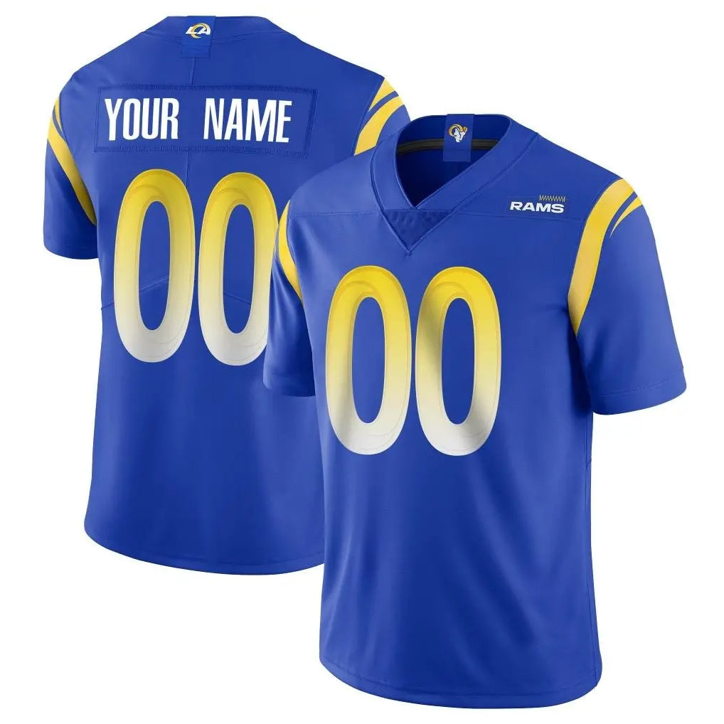 Punc Custom LA.Rams Royal Limited Vapor Untouchable Home Game Any Name & Numbers Stitched Jerseys